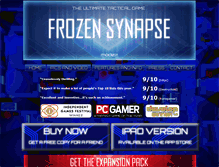 Tablet Screenshot of frozensynapse.com